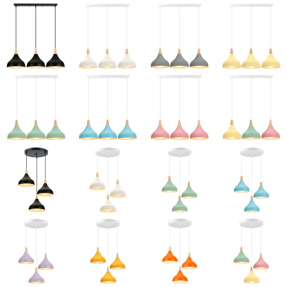 Kitchen Appliances In White - Lampu Gantung LED Kayu Nordic Lampu