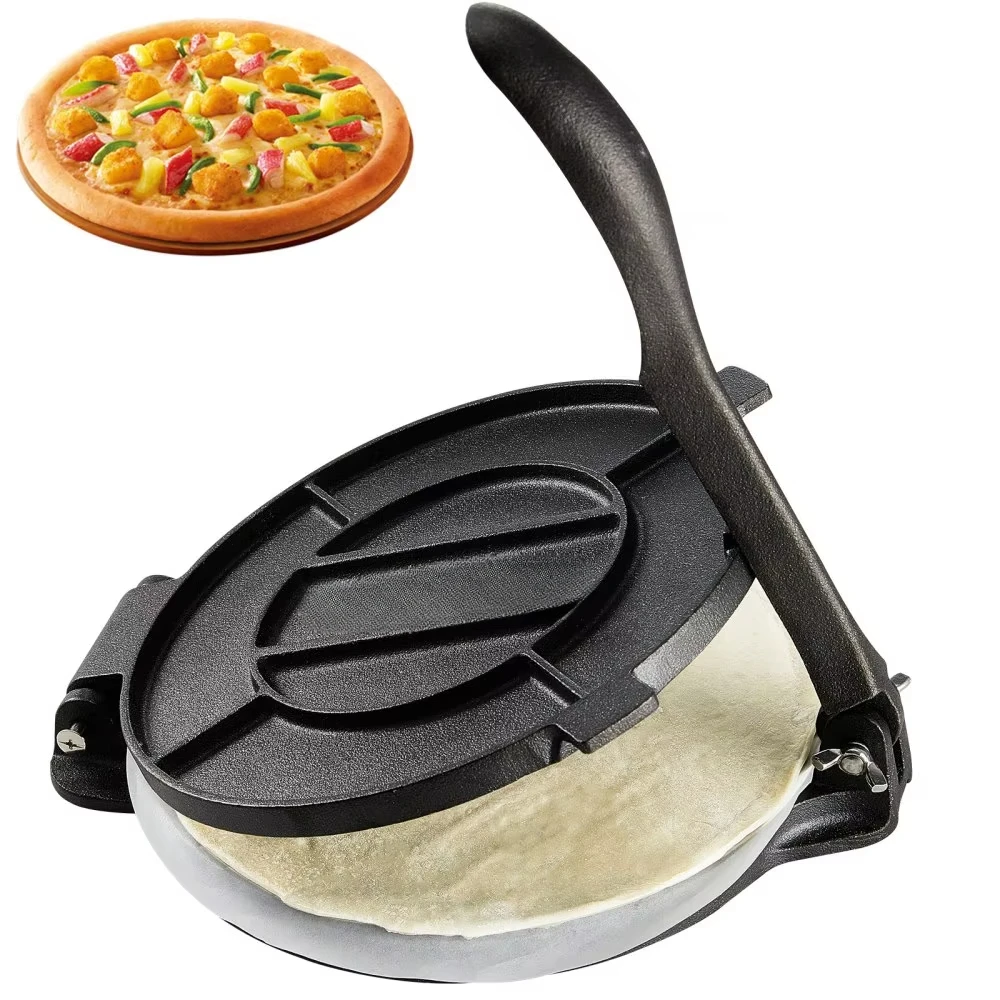 Tortilla Press Cast - Penekan Tortilla 8 inci dan besi