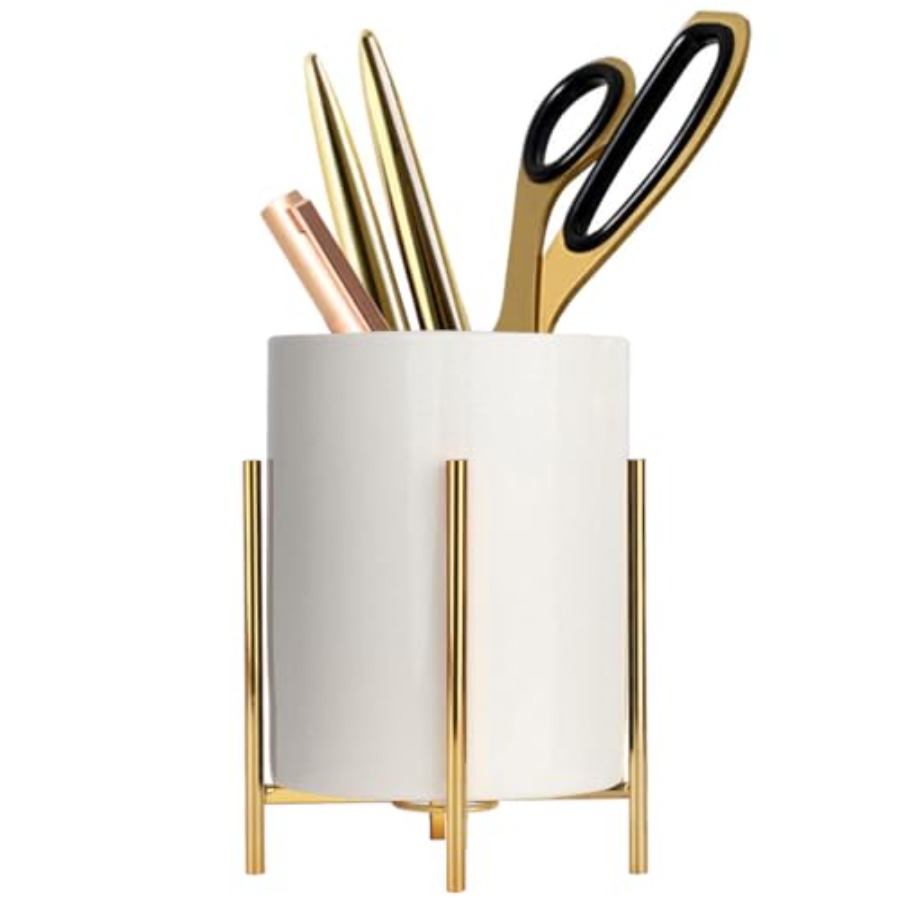 Kitchen Appliances In White - Tempat Pensil Bingkai logam kokoh dengan