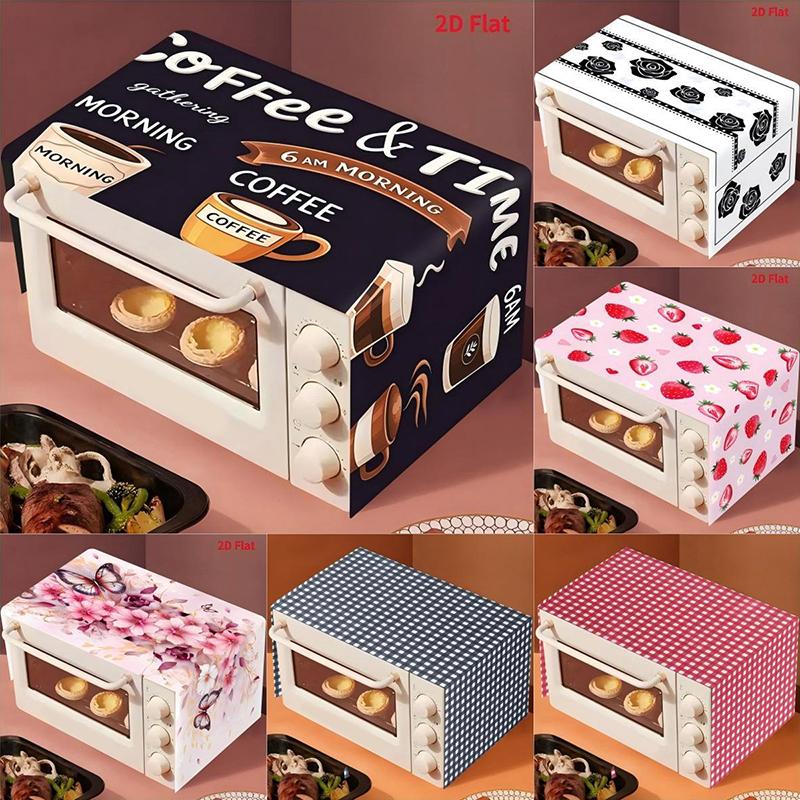 Kitchen Appliances Rental - Penutup Debu Oven Microwave Bermotif, Tahan