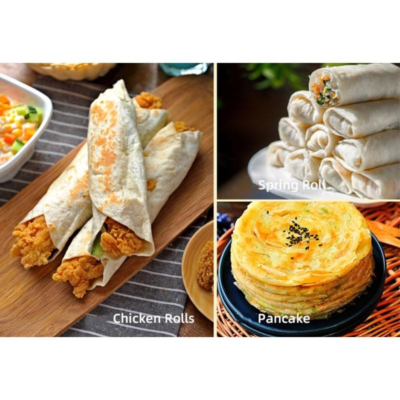 Tortilla Press Cast - Alat Pembuat Tortilla dengan Pegangan Perak