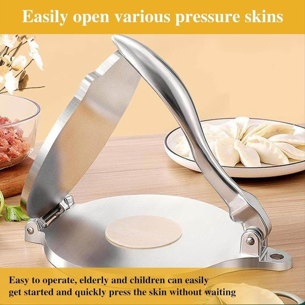 Tortilla Press Cast - A20I Alat Press Tortilla dari Aluminium