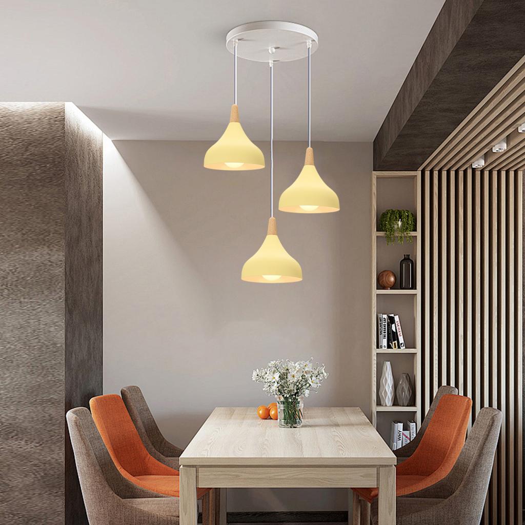 Lampu Gantung LED Kayu Nordic  - Kitchen Appliances In White ulasan dan harga