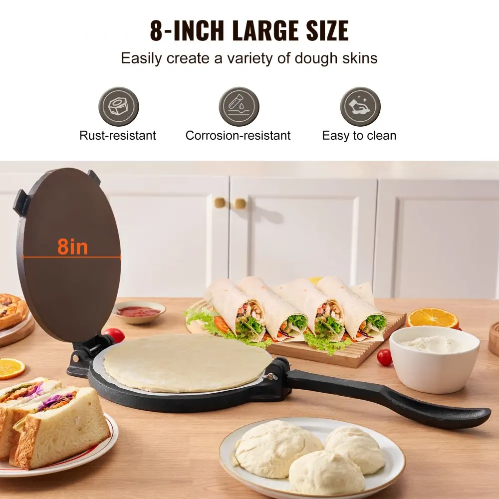 Penekan Tortilla 8 inci dan be - Tortilla Press Cast ulasan dan harga