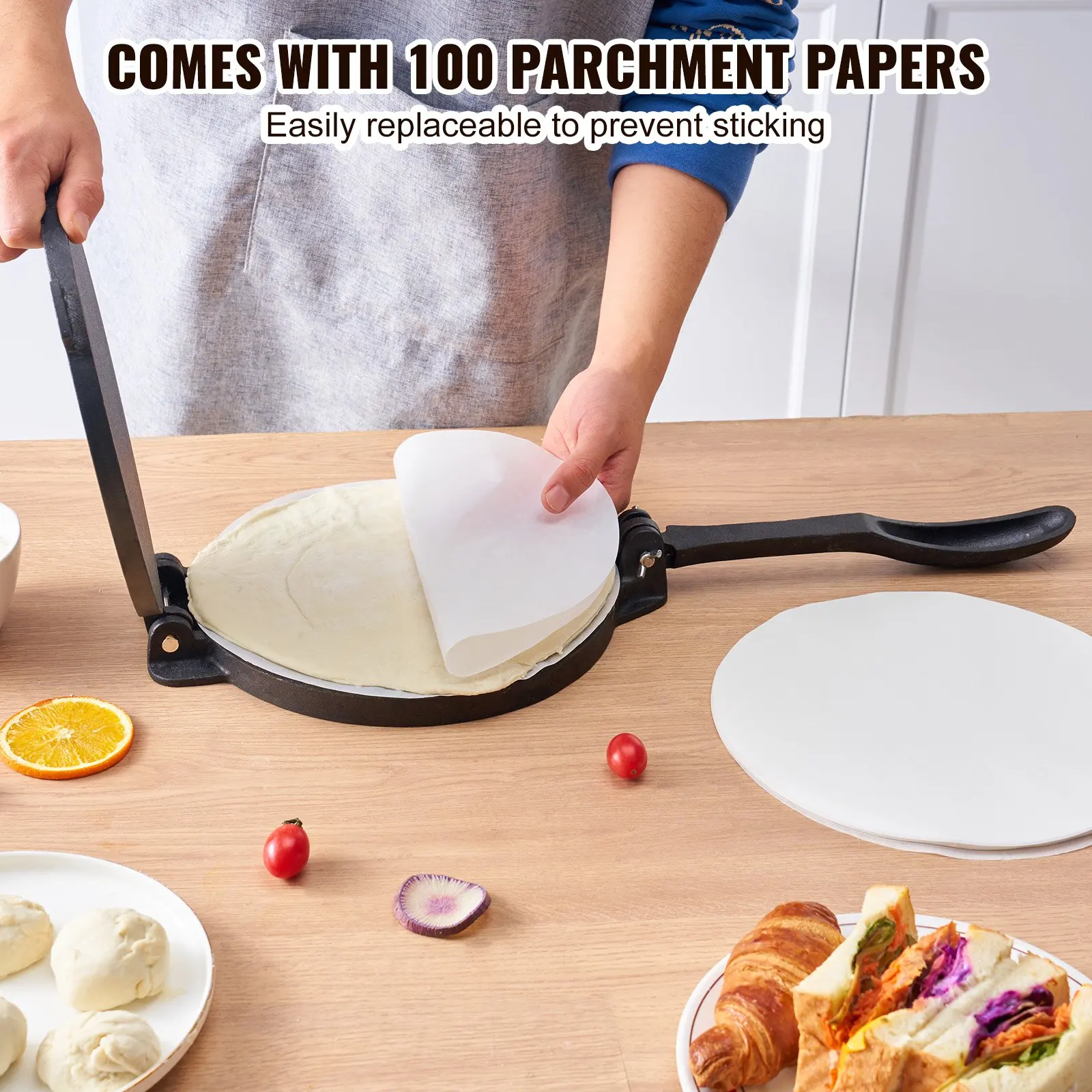 Penekan Tortilla 8 inci dan be - Tortilla Press Cast ulasan dan harga