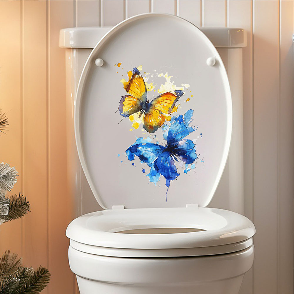Stiker Kulkas Kupu-kupu Biru & - Kitchen Appliances Yellow ulasan dan harga