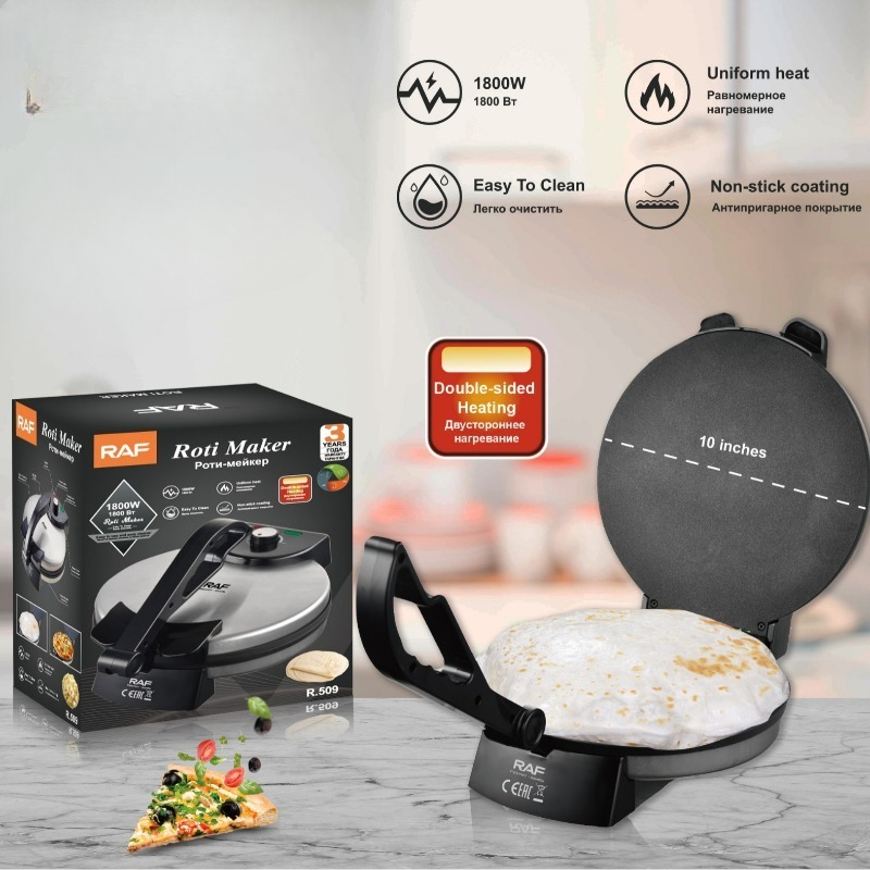 Pembuat Tortilla Listrik 1800W - Tortilla Press Cast ulasan dan harga
