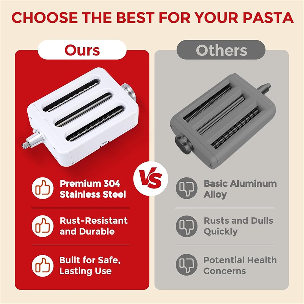 Aksesoris Pembuat Pasta 3-in-1 - Kitchenaid Mixer Hand Mixer ulasan dan harga