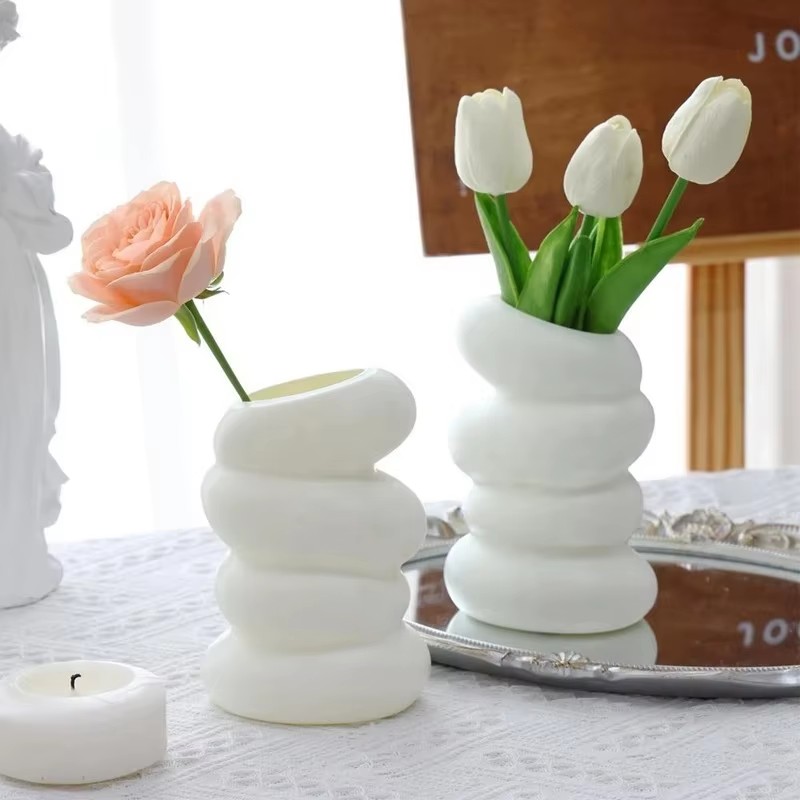 Vas plastik Spiral putih, orna - Kitchen Appliances In White ulasan dan harga
