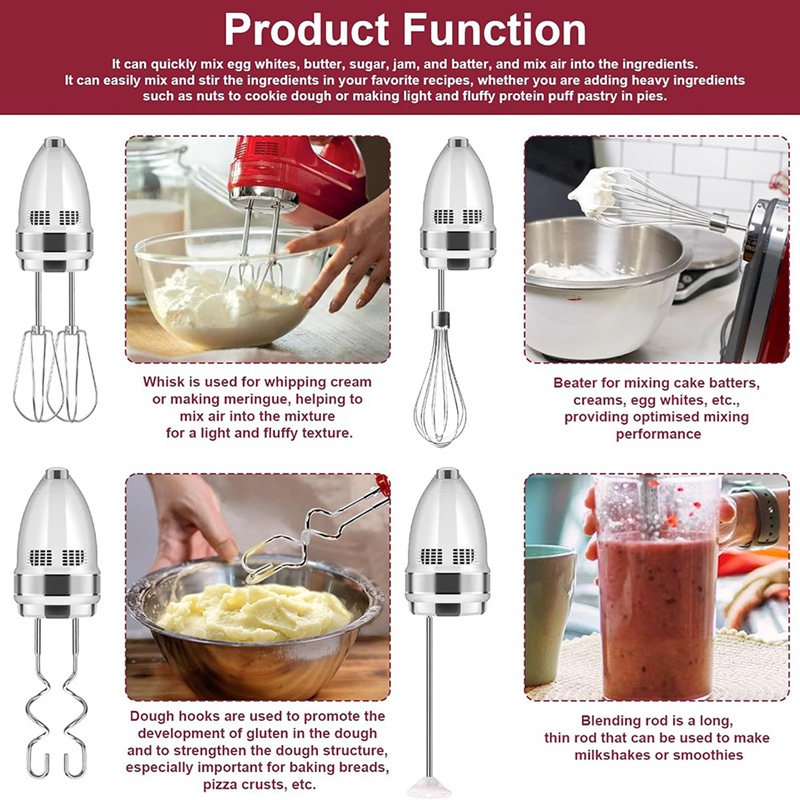 ABKO-Pengocok Tambahan Mixer T - Kitchenaid Mixer Hand Mixer ulasan dan harga